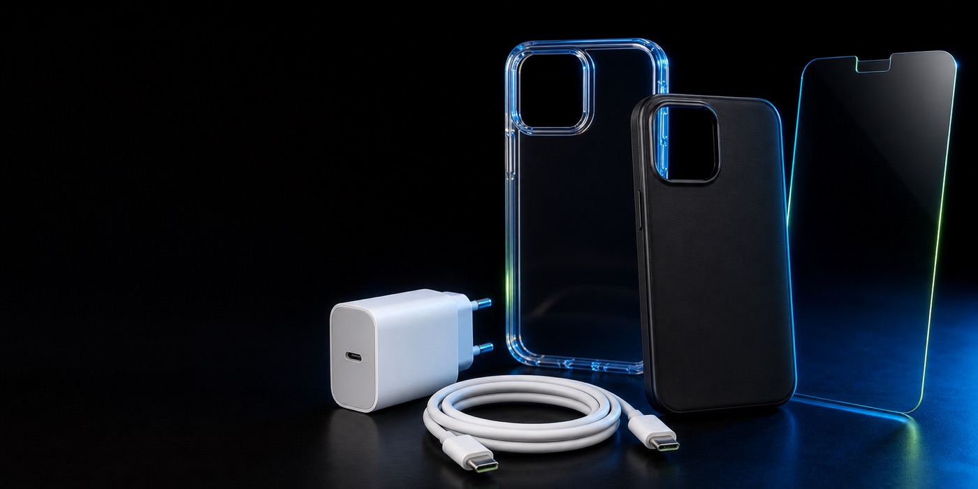 Coques, protection d’écran, chargeur et câble pour smartphone